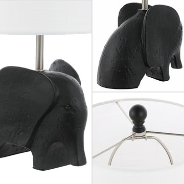 Koda Eclectic Southwestern Resin/Iron Elephant LED Kids Table Lamp - JONATHAN Y